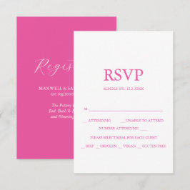 Benutzerdefinierte RSVP-Karten für Hochzeiten lebe RSVP Karte