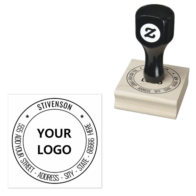 Benutzerdefinierte Rücksendeadresse Briefmarke mit Gummistempel (Stempel)