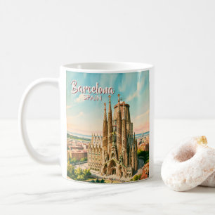 Benutzerdefinierte Sagrada Familia Barcelona Reise Kaffeetasse