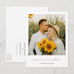 Benutzerdefinierte Save the Date Postkartenvorlage Ankündigungspostkarte