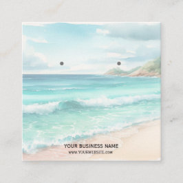 Benutzerdefinierte Schmuckkarton-Ohrring-Display-K Quadratische Visitenkarte