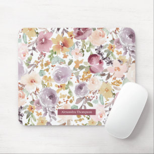 Benutzerdefinierte schöne Blumen Wasserfarben Must Mousepad