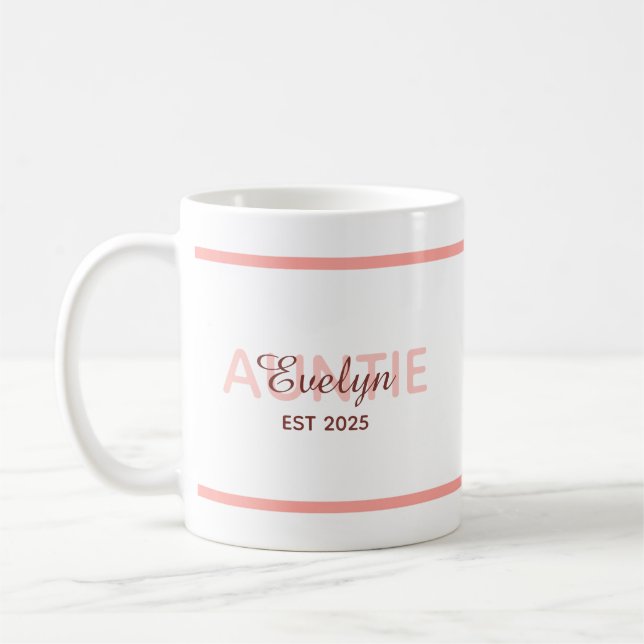Benutzerdefinierte Schwangerschaft Geschlecht zeig Kaffeetasse (Links)