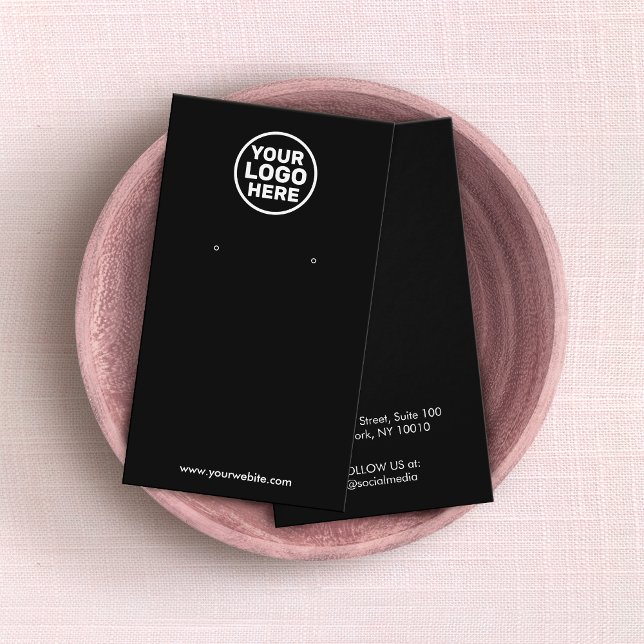 Benutzerdefinierte schwarze Add-In-Logo-Werbekarte (Von Creator hochgeladen)