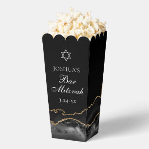 Benutzerdefinierte schwarze Gold Bar Mitzvah Party Geschenkschachtel
