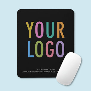 Benutzerdefinierte schwarze Mauspad-Geschäftslogo- Mousepad