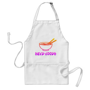 Benutzerdefinierte Send Noods Cooking Koch Backpoc Schürze
