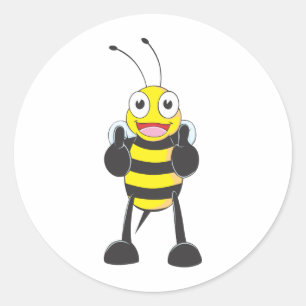 Benutzerdefinierte Shirts: Die Bienen-Shirts werde Runder Aufkleber
