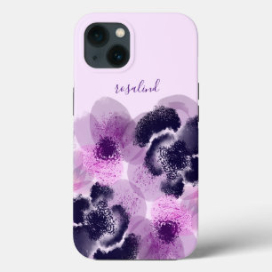 Benutzerdefinierte Signatur Pink Florales Monogram Case-Mate iPhone Hülle