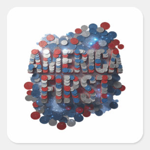 Benutzerdefinierte Silber AMERICA FIRST Aufkleber 