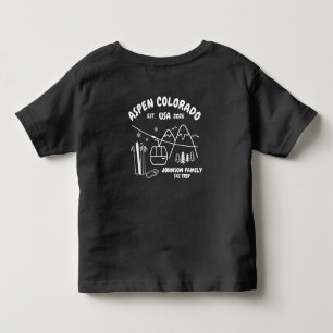 Benutzerdefinierte Skitour Familie Freunde Gruppen Kleinkind T-shirt