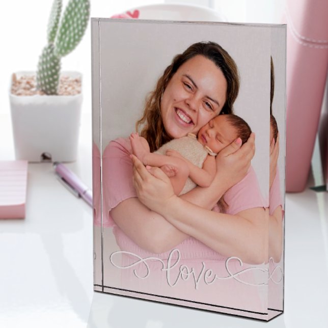 Benutzerdefinierte Skript-Overlay-Liebe Fotoblock (Love Script Overlay Photo Frame)