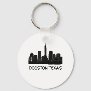 Benutzerdefinierte Skyline von Houston Texas Schlüsselanhänger
