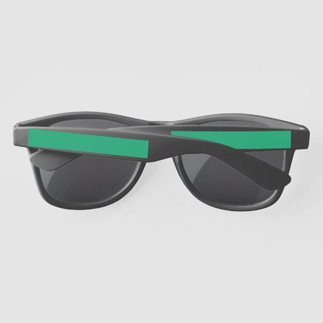 Benutzerdefinierte Smaragdgrüne Sonnenbrille (Rückseite)