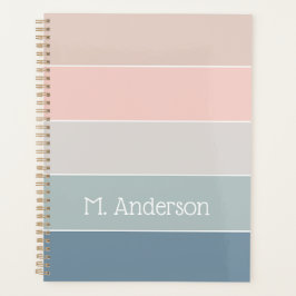 Benutzerdefinierte Sommerfarben-Farbblockstreifen Planer