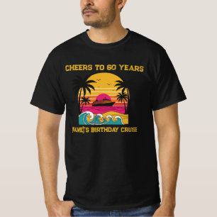 Benutzerdefinierte Sonnenuntergangs-Kreuzfahrt-Cre T-Shirt
