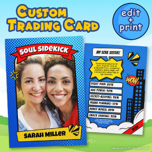 Benutzerdefinierte Soul Sister Card Geschenkkarte  Telefonnummerkarte