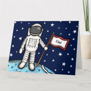 Benutzerdefinierte Spaceman-Astronaut-Kosmonaut-Va Karte