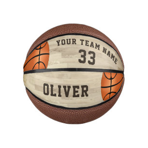 Benutzerdefinierte Spielernamen-Mannschaftsnummer- Mini Basketball