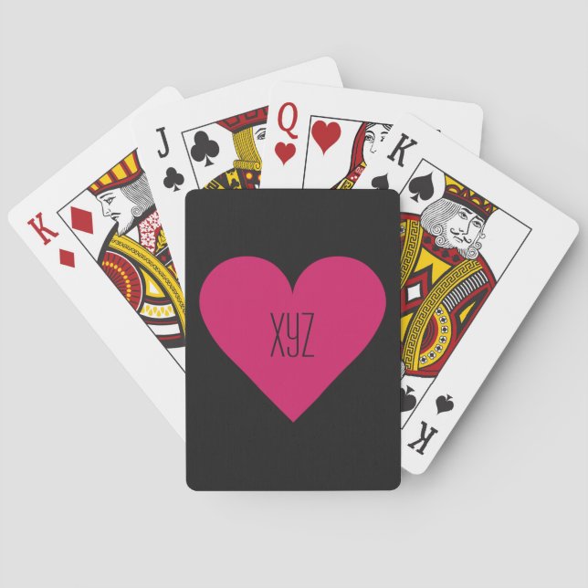 Benutzerdefinierte Spielkarten für Red Heart Valen (Rückseite)