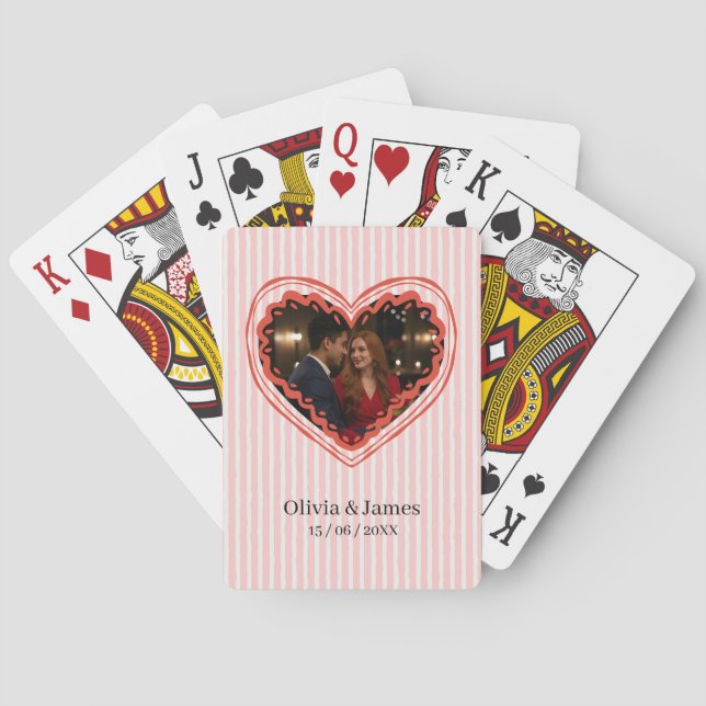 Benutzerdefinierte Spielkarten | Valentinstag (Rückseite)