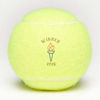 Benutzerdefinierte Sportfackel verschenkbar Tennisbälle