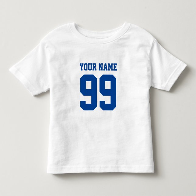 Benutzerdefinierte Sportfußballjersey für Kleinkin Kleinkind T-shirt (Vorderseite)