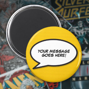 Benutzerdefinierte Sprechblase Comic-Sprechblase Magnet