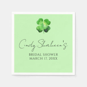 Benutzerdefinierte St. Patrick's Day Brautparty Serviette