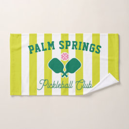 Benutzerdefinierte Stadt Pickleball Preppy Sports Handtuch