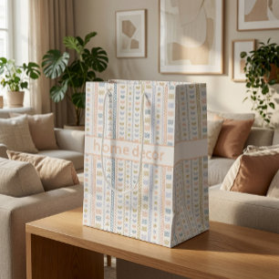 Benutzerdefinierte Stammes-Geometrie-Muster-Gesche Mittlere Geschenktüte