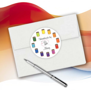 Benutzerdefinierte Stickereisticker Runder Aufkleber