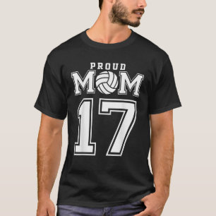 Benutzerdefinierte stolze Volleyball-Mutter Nummer T-Shirt