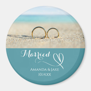 Benutzerdefinierte Strandhochzeit Magnet