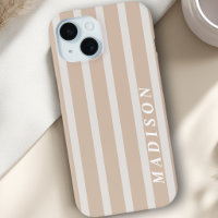 Benutzerdefinierte Streifen Taupe Creme