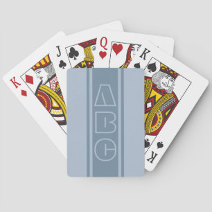 Benutzerdefinierte Stripes-Initialen zum Abspielen Spielkarten