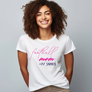 Benutzerdefinierte süße Football-Mutter Tri-Blend Shirt