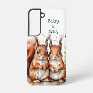 Benutzerdefinierte süße kuschelnde Eichhörnchen-Pa Samsung Galaxy Hülle