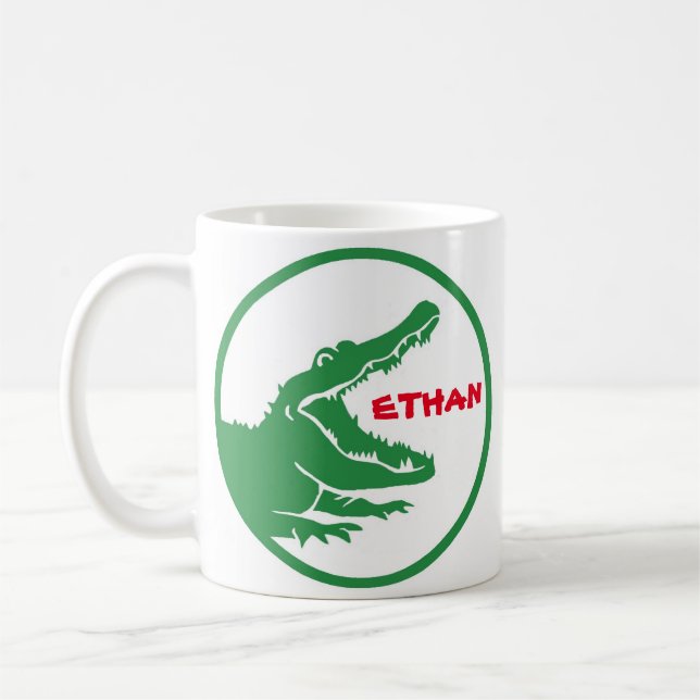 Benutzerdefinierte Tasse Alligator (Links)