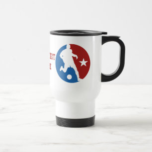 Benutzerdefinierte Tasse des Fußballspielers