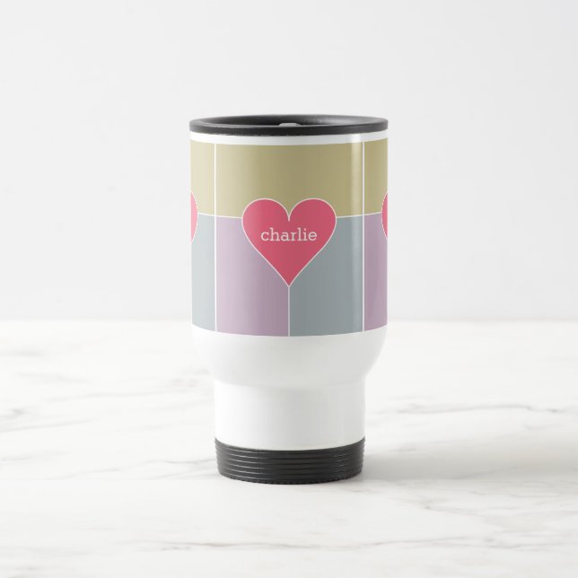 Benutzerdefinierte Tasse für das Herzmuster (Mittel)