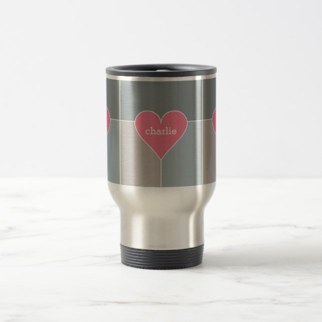 Benutzerdefinierte Tasse für das Herzmuster (Mittel)