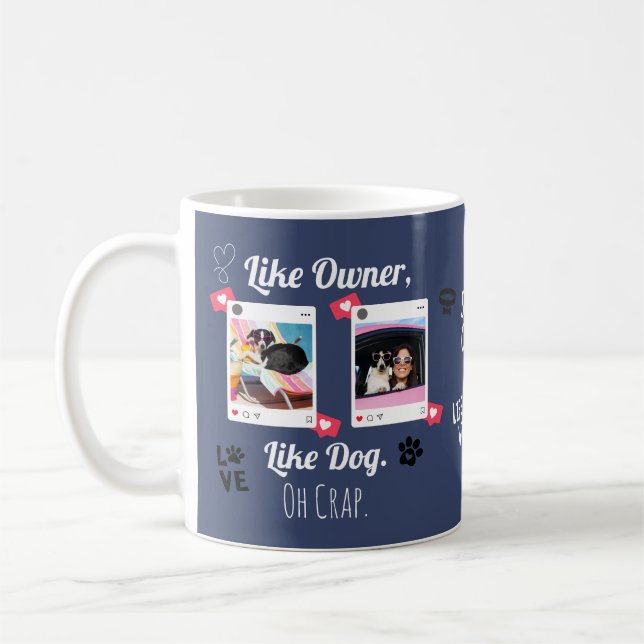 Benutzerdefinierte Tasse für Hunde | Personalisier (Links)