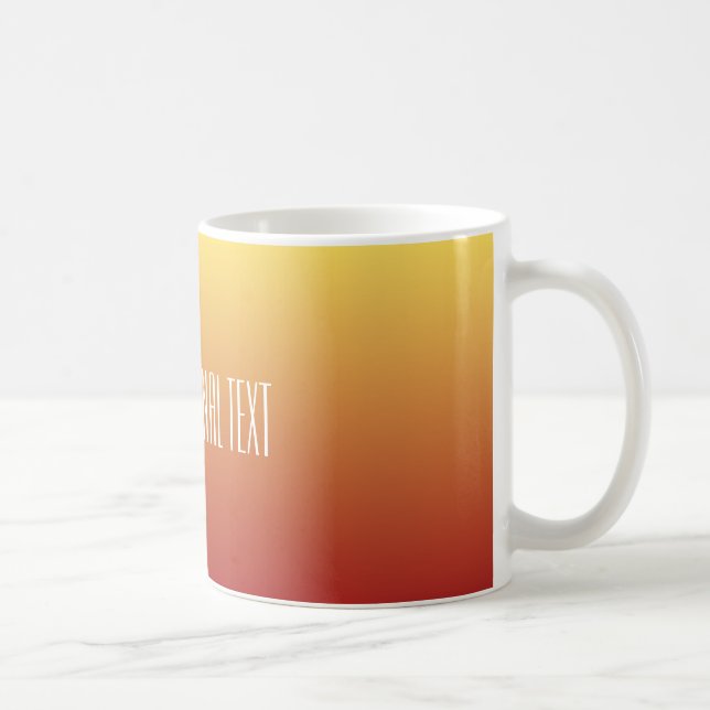 Benutzerdefinierte Tasse mit gelbem Rot-Farbton (Rechts)