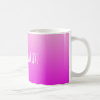 Benutzerdefinierte Tasse mit rosa Farbverlauf
