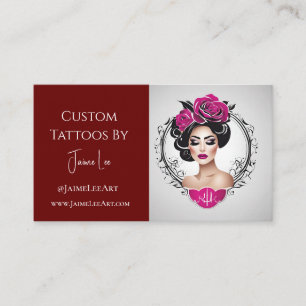 Benutzerdefinierte Tattoo-Business-Karte Visitenkarte