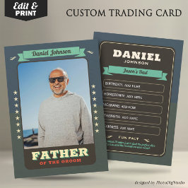 Benutzerdefinierte Team Groom Cards Trauzeugen Kar Telefonnummerkarte