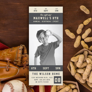 Benutzerdefinierte Teamfarben Sporting Event Ticke Einladung