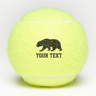 Benutzerdefinierte Tennisbälle mit coolen Grizzlyb
