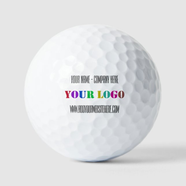 Benutzerdefinierte Text-Briefmarke für Ihr Busines Golfball (Vorderseite)